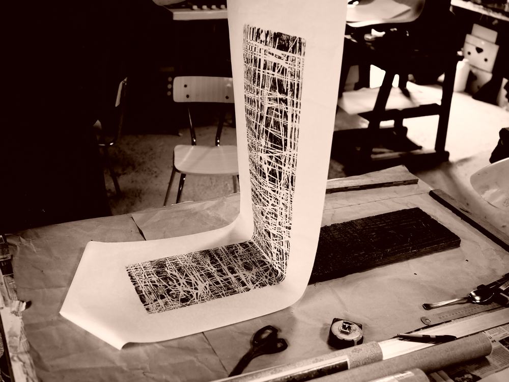 Papier imprimé que l'on décolle de la planche encrée.